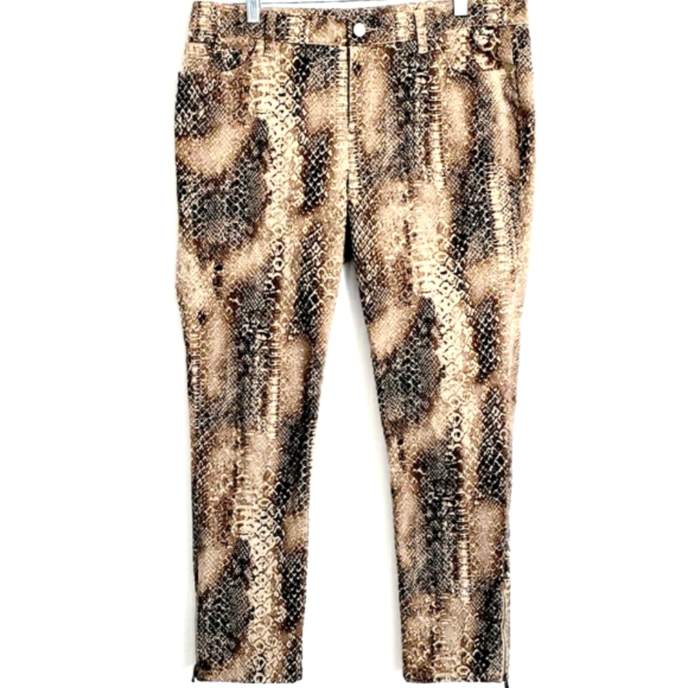 Lauren Ralph Lauren Petite Python Skinny Jeans